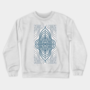 Mandala in moody teal blue Crewneck Sweatshirt